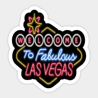 Las Vegas Neon Sign Sticker